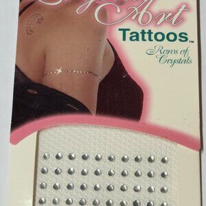 Fingr’s Crystal Art Tattoos #2186, Rows of Crystals